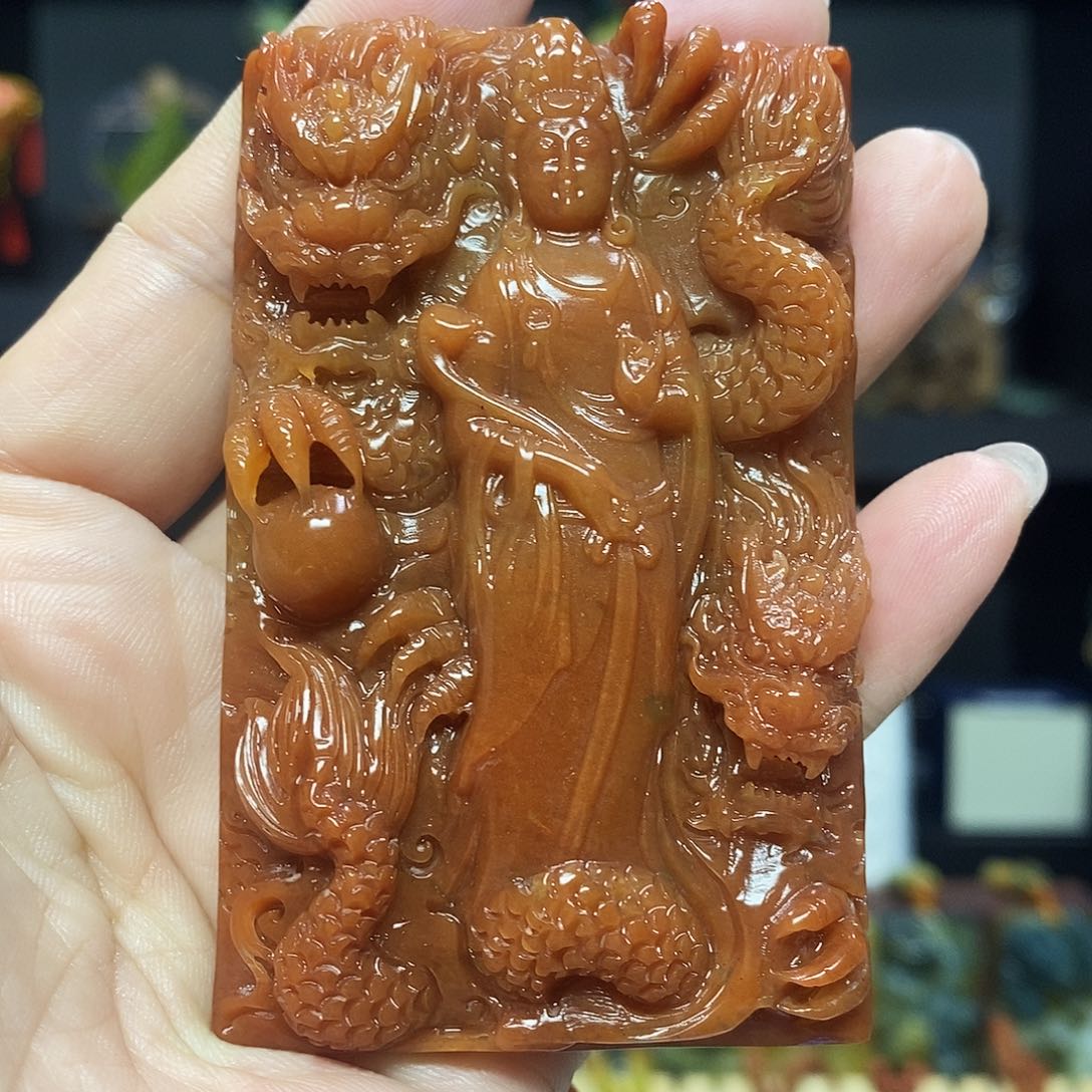 未镶嵌岫玉挂件吊坠手把