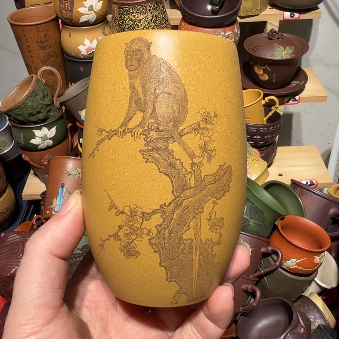 紫砂茶杯宜兴紫砂主人杯