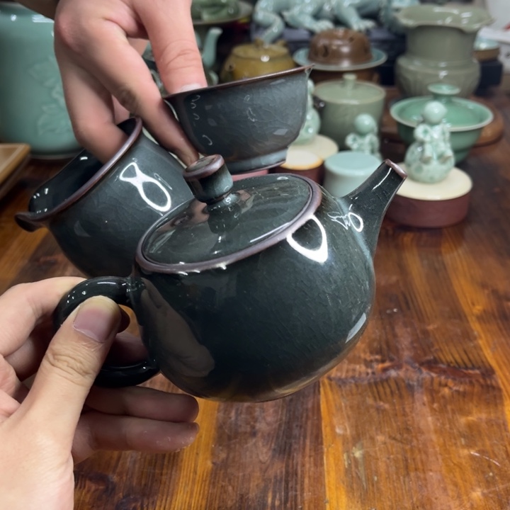 小仲青瓷茶器微瑕5371