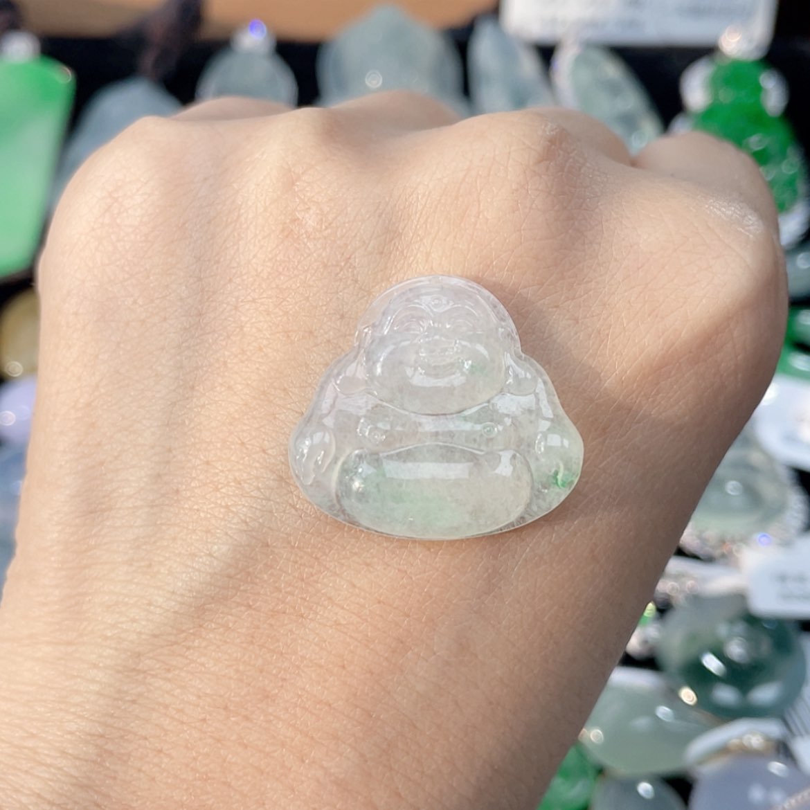 【闪购商品】翡翠颈饰未镶嵌57号 肚里藏金