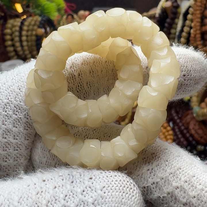 星月菩提手串15号车尺寸10菩提根玛尼墩手持