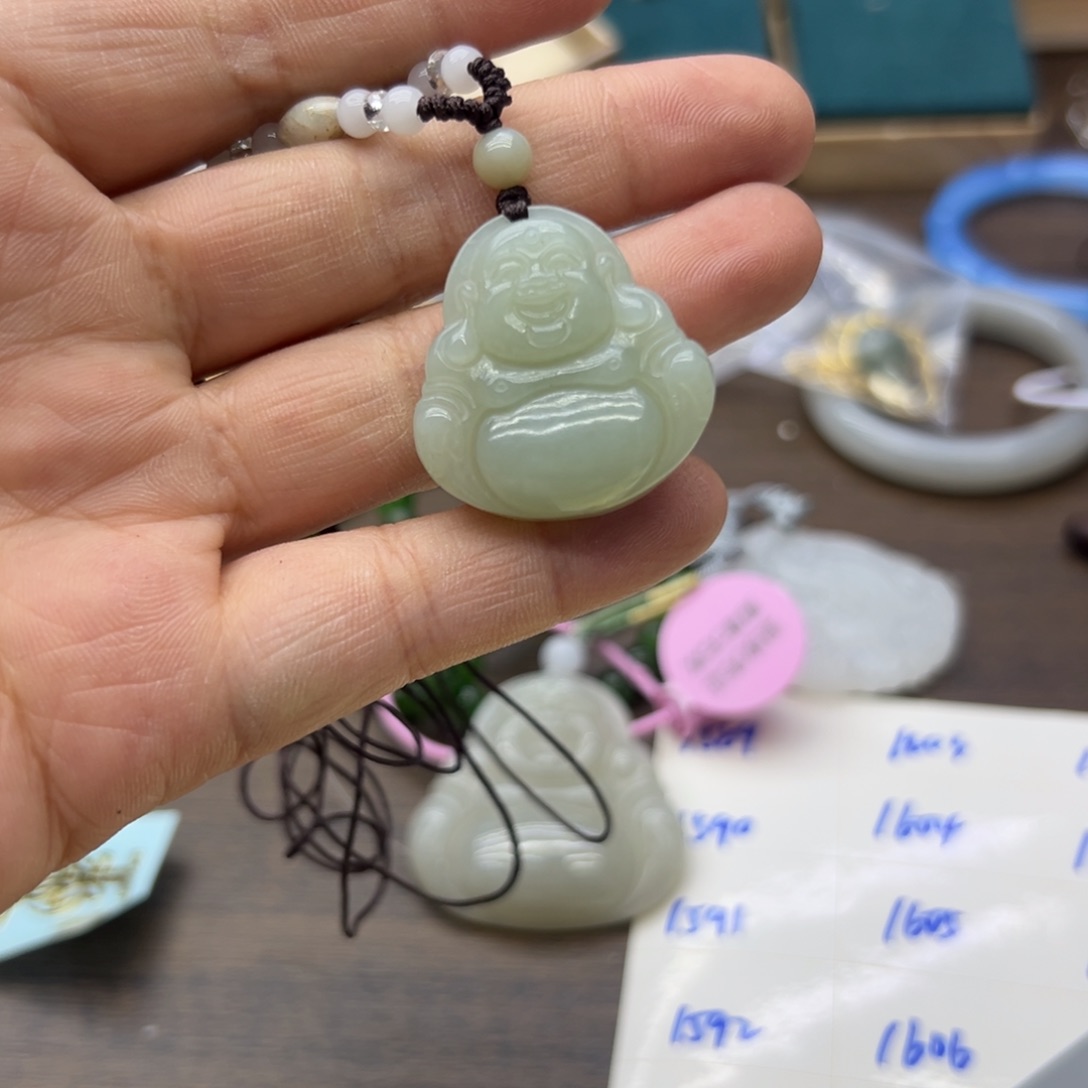 和田玉未镶嵌颈饰1579