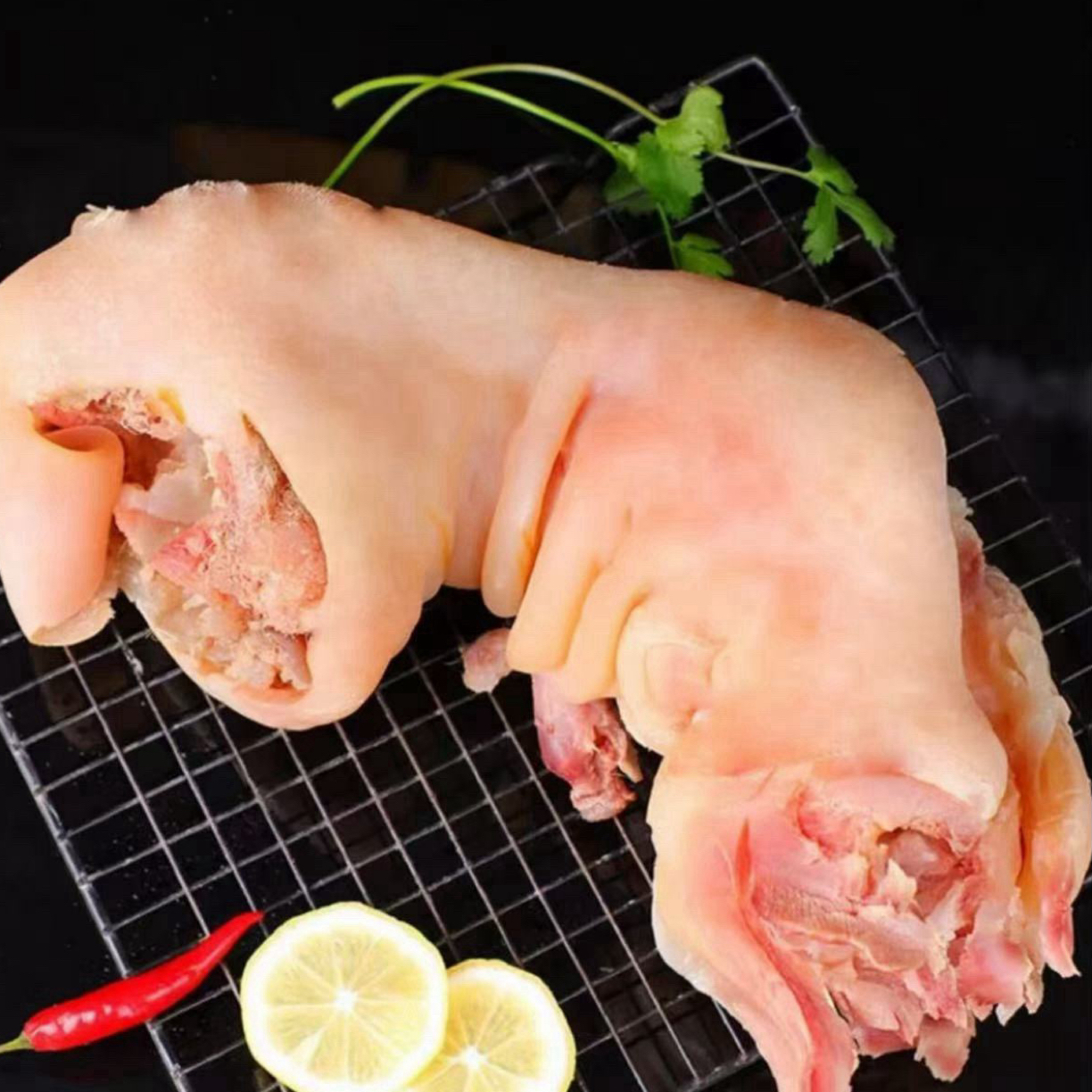 二侠海鲜 去骨留筋黄牛牛蹄 新鲜整只脱骨 3斤/包