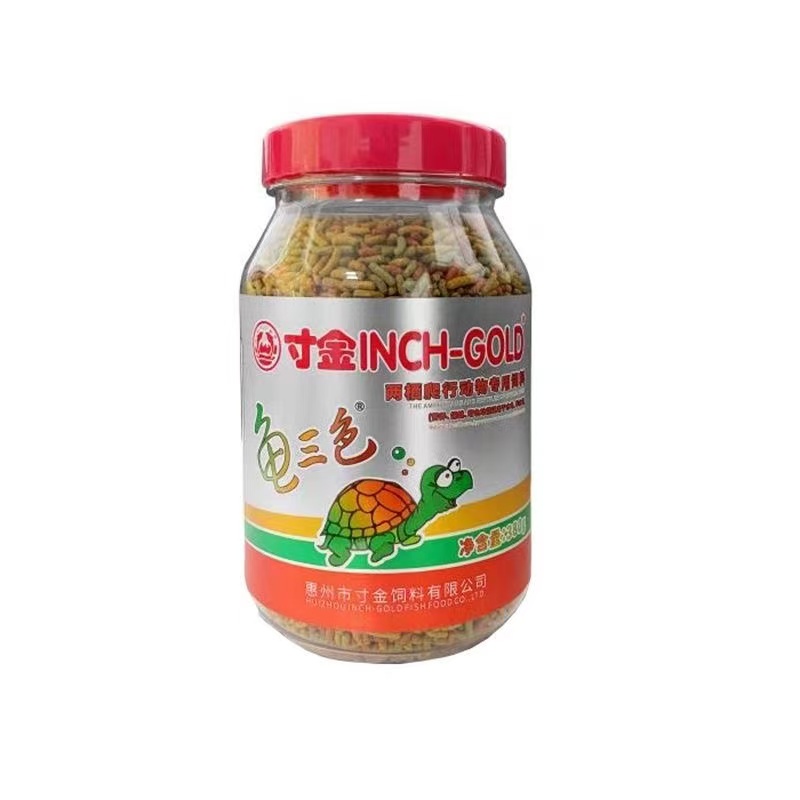 寸金龟粮龟三色条乌龟食物水龟粮发色草龟三色通用巴西龟粮食饲料