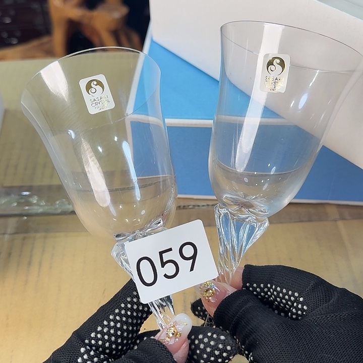 水晶玻璃吸管款两个