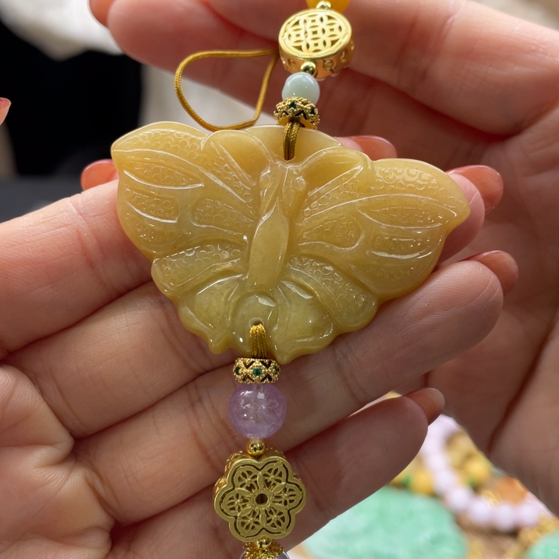 翡翠未镶嵌颈饰代编织