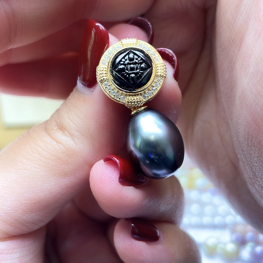 海水珍珠颈饰银S925镶嵌