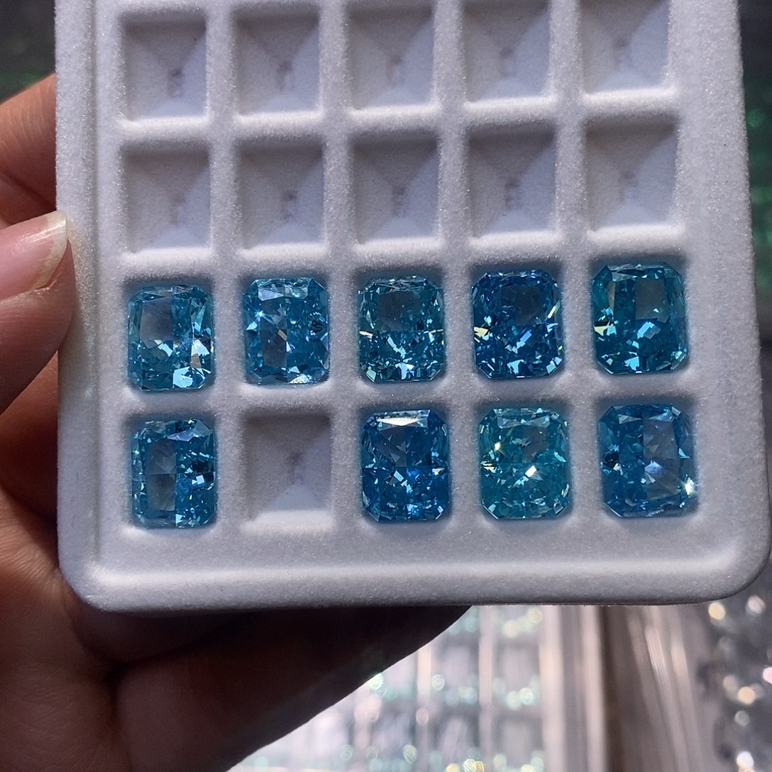 8*10 1颗 长倒锆石（处理）冰花切