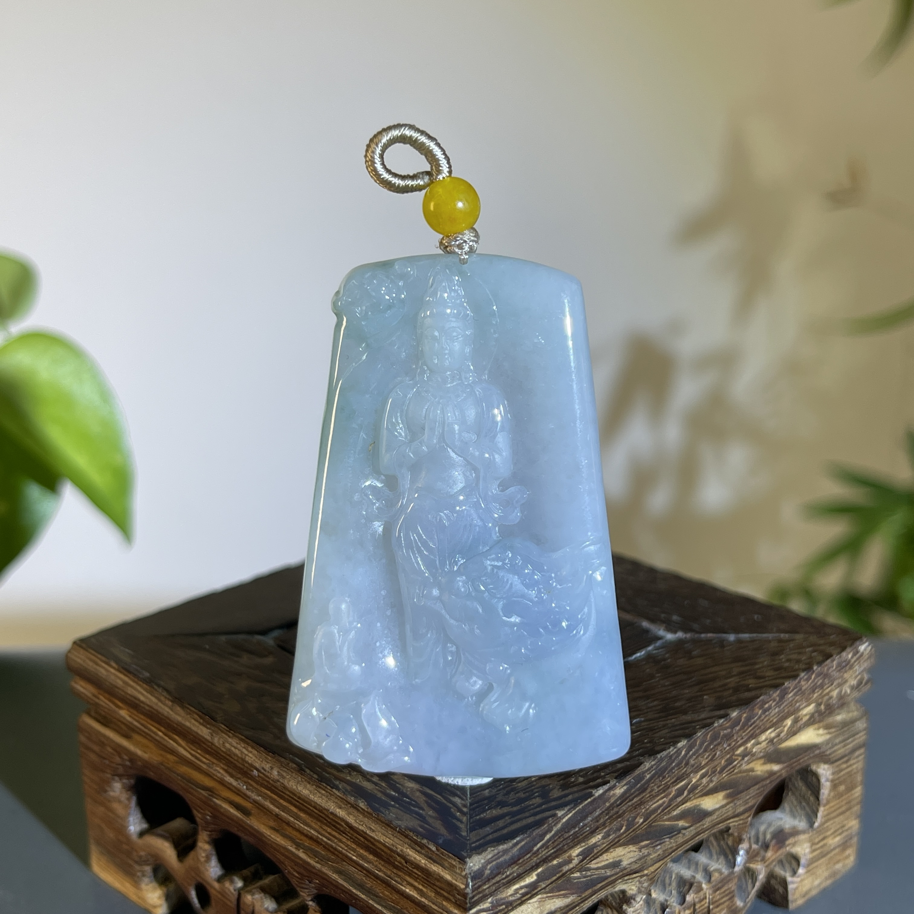 JTA29-104 天然缅甸A货翡翠  文殊