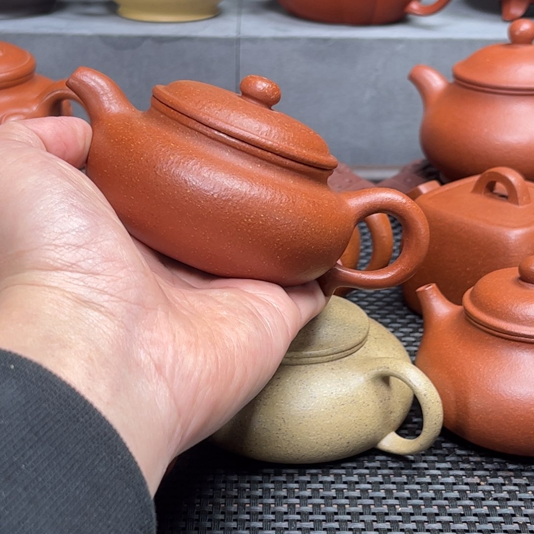 紫砂茶壶紫砂艺术茶具套装红降坡