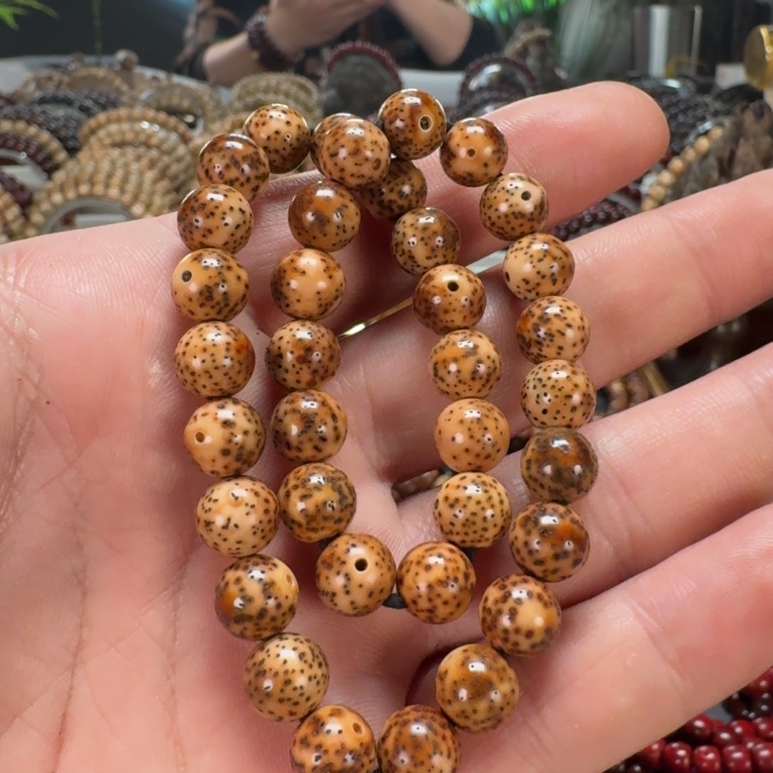 吊坠星月菩提原生态陈化老油料0.9正圆手持