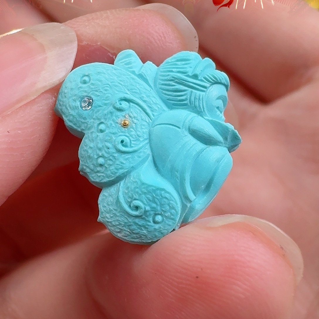 绿松石珠宝奇石未镶嵌