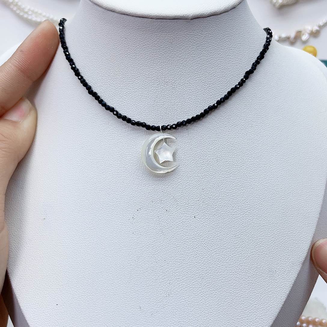 颈饰银S925镶嵌淡水珍珠