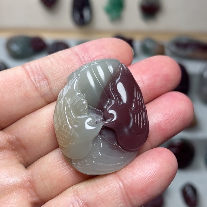 玛瑙/玉髓颈饰未镶嵌好运连连