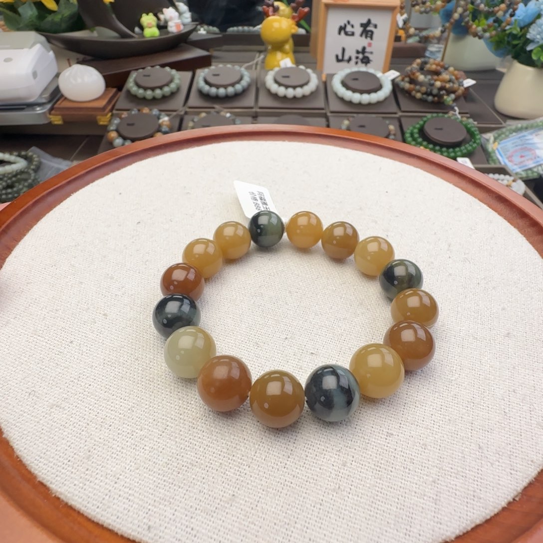 和田玉未镶嵌手链卡12特色楼兰，22