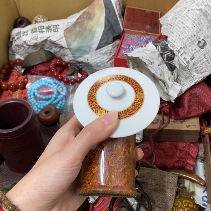 瓷片哈哈中古工艺品一件