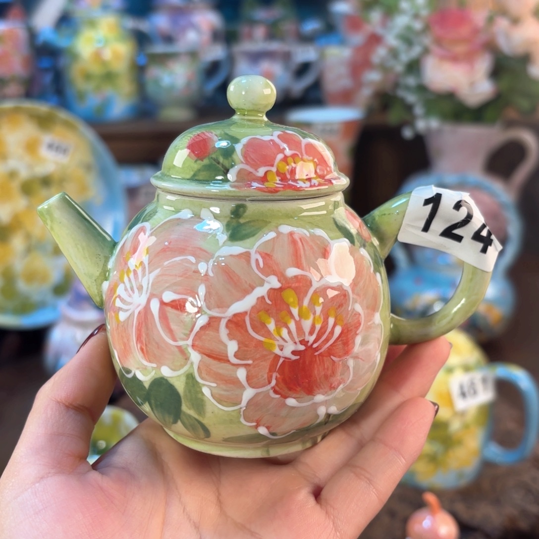 景德镇手绘高温釉下彩陶瓷茶具