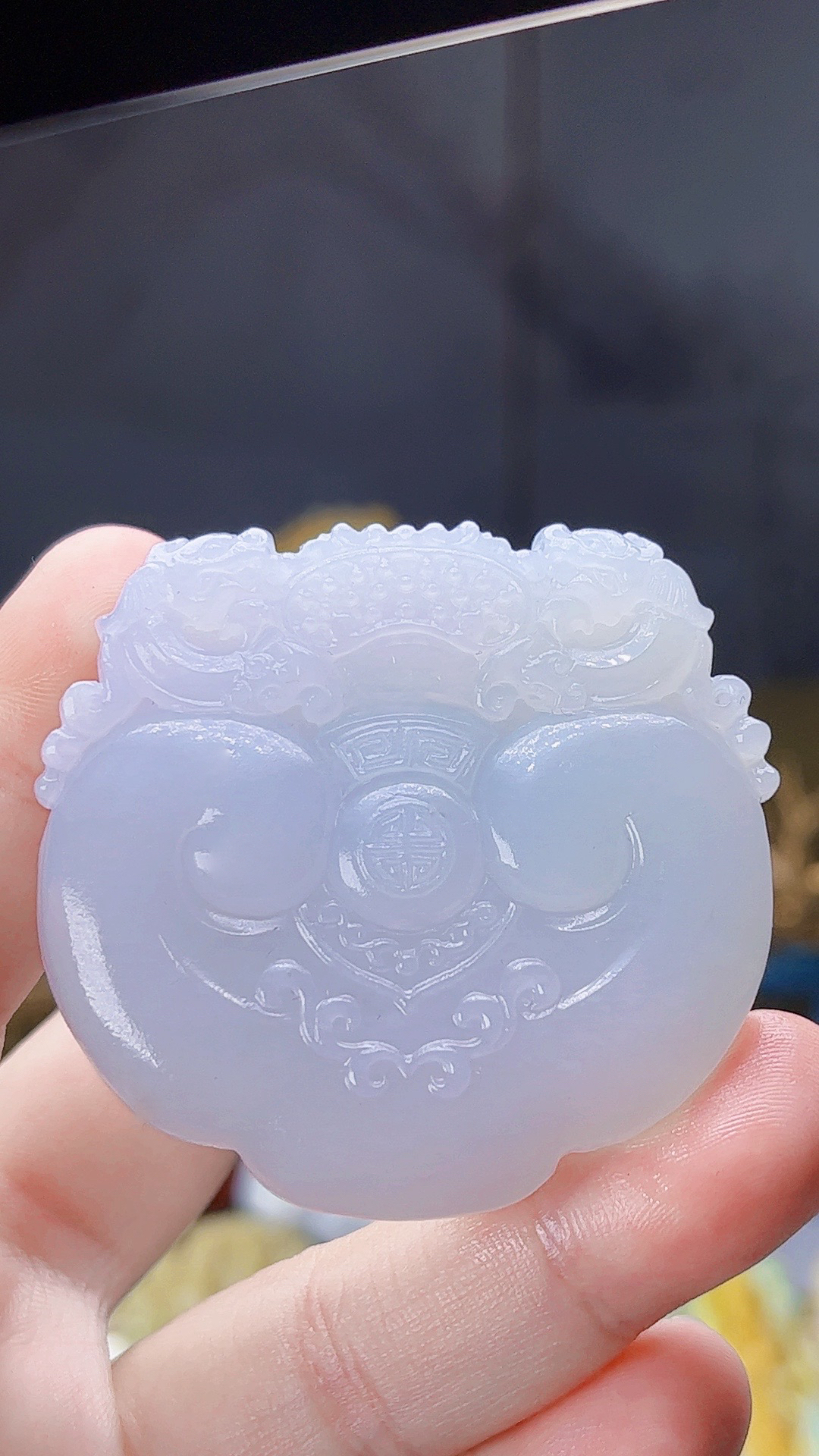 【新春好物】天然缅甸翡翠冰胶如意毛货买断需抛光尺寸48-51-12