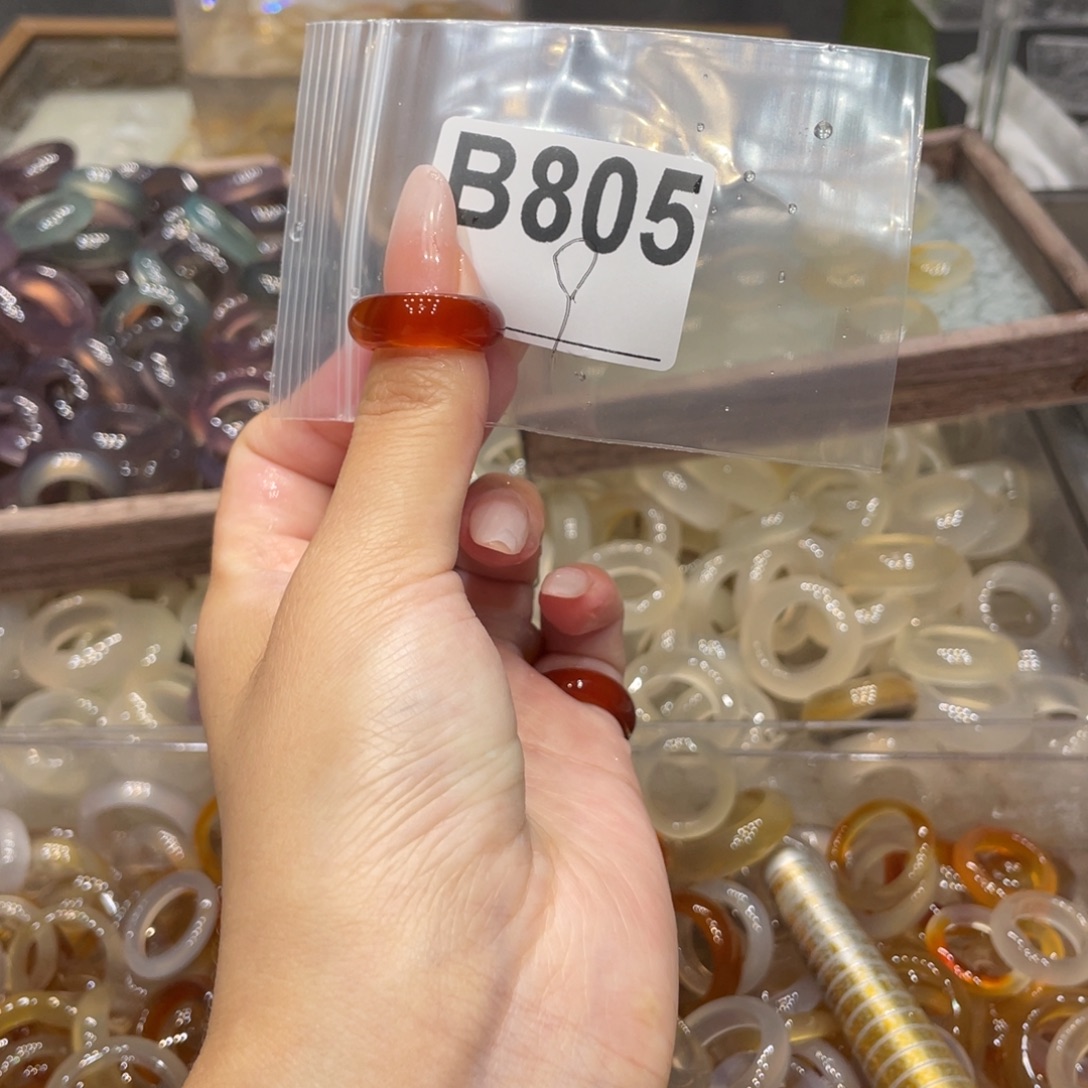 玛瑙/玉髓未镶嵌戒指805