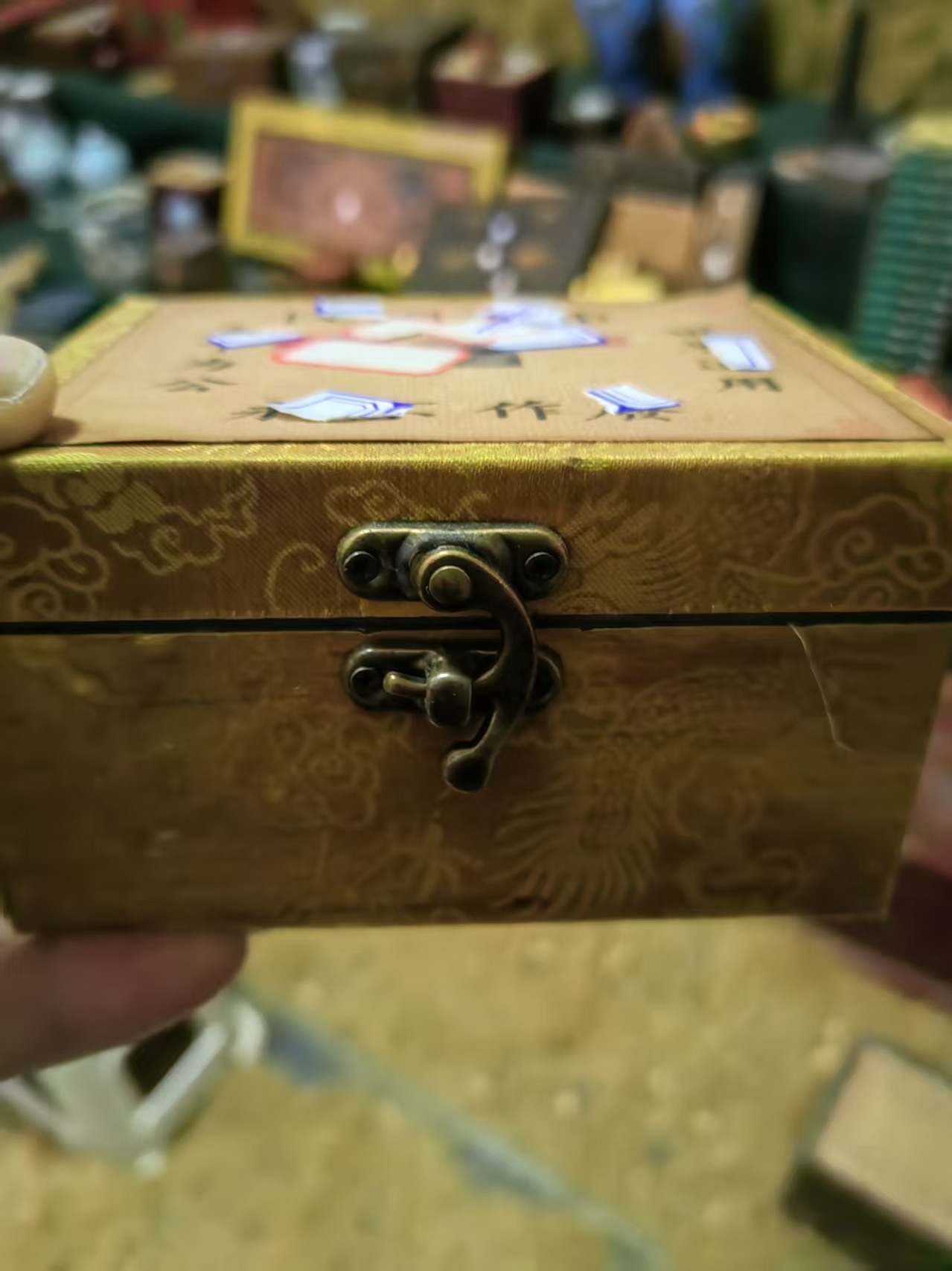 摆件精品摆件盒子 小盒子黄色世节统用 闷盒★