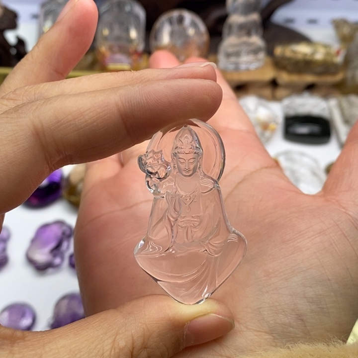 水晶颈饰未镶嵌乐*。定制