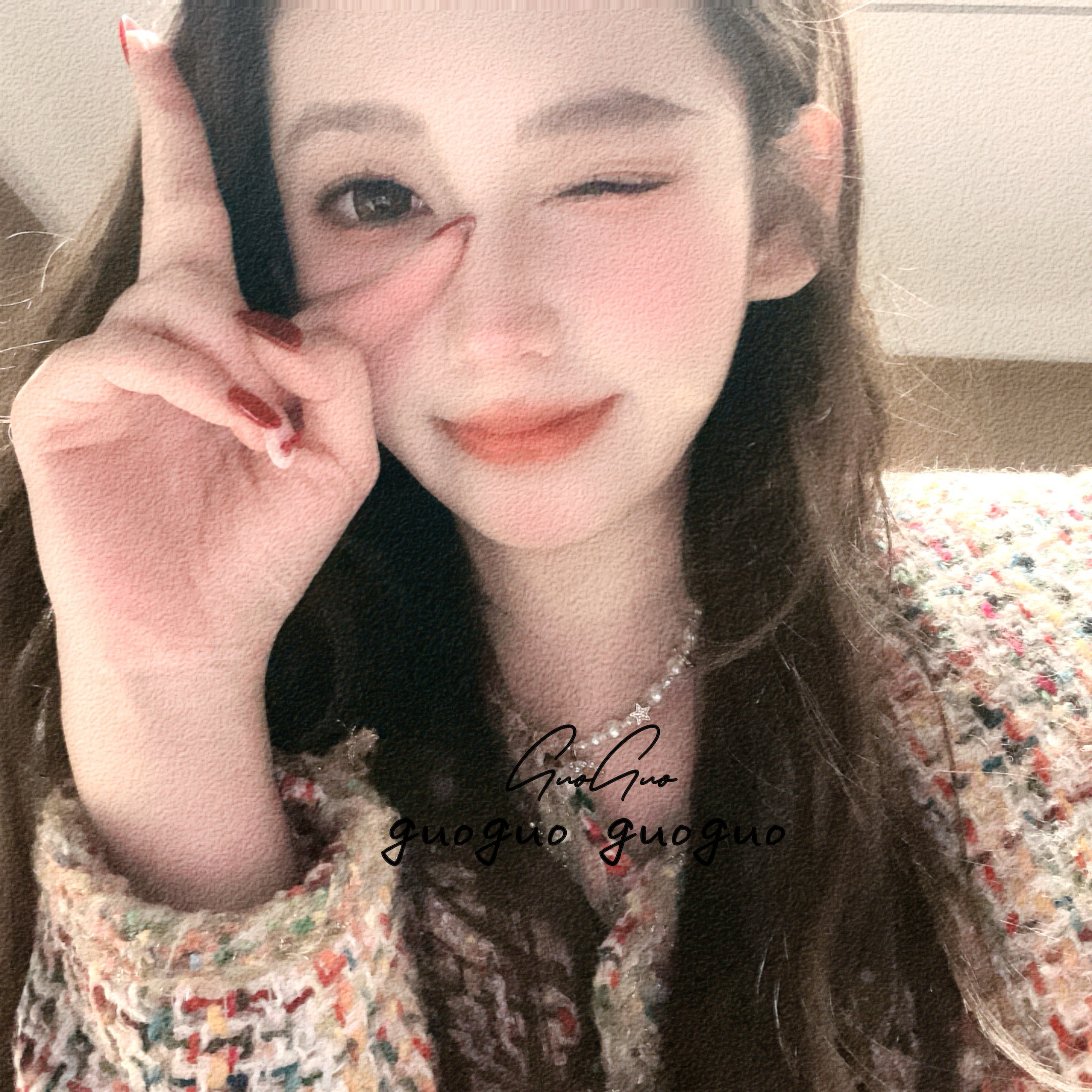 铜合金项链 小香风简约轻奢星星珠珠项链