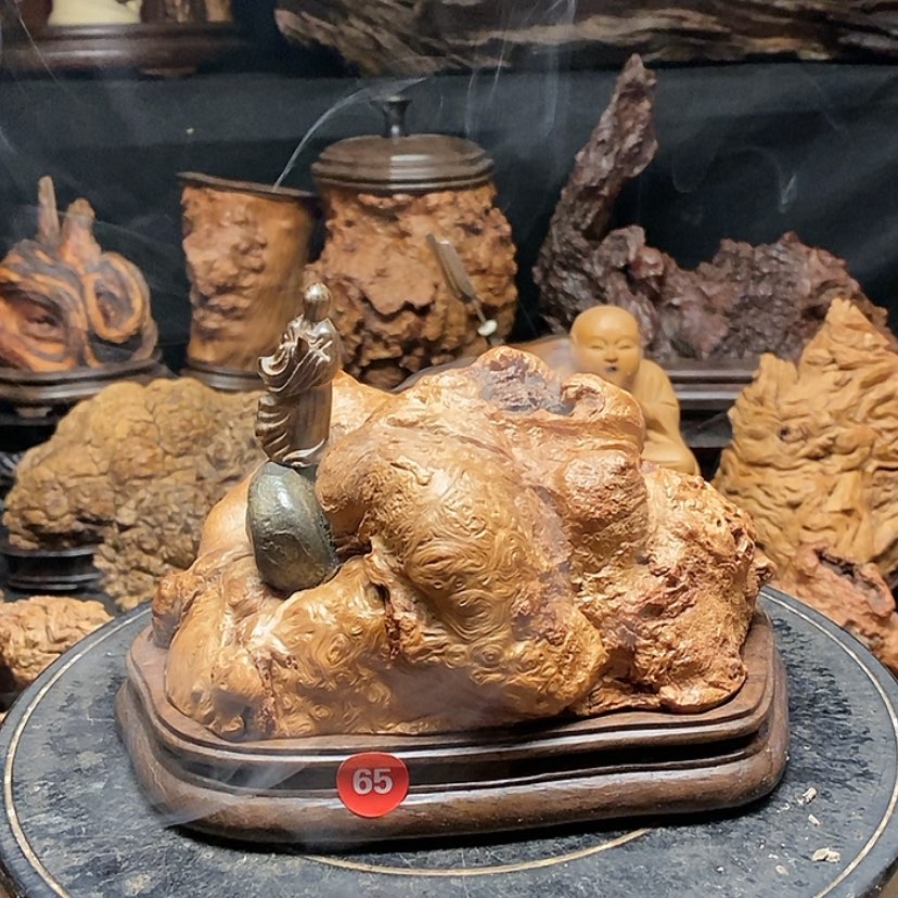 【闪购商品】65号荔枝木香炉工艺