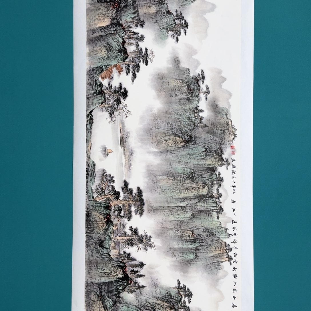 国画国画作品山水花鸟