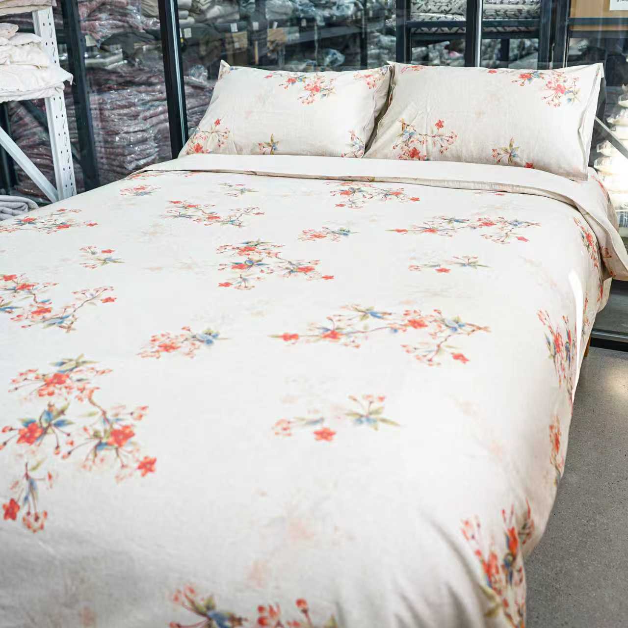 罗布麻海棠印花床单（230*250）