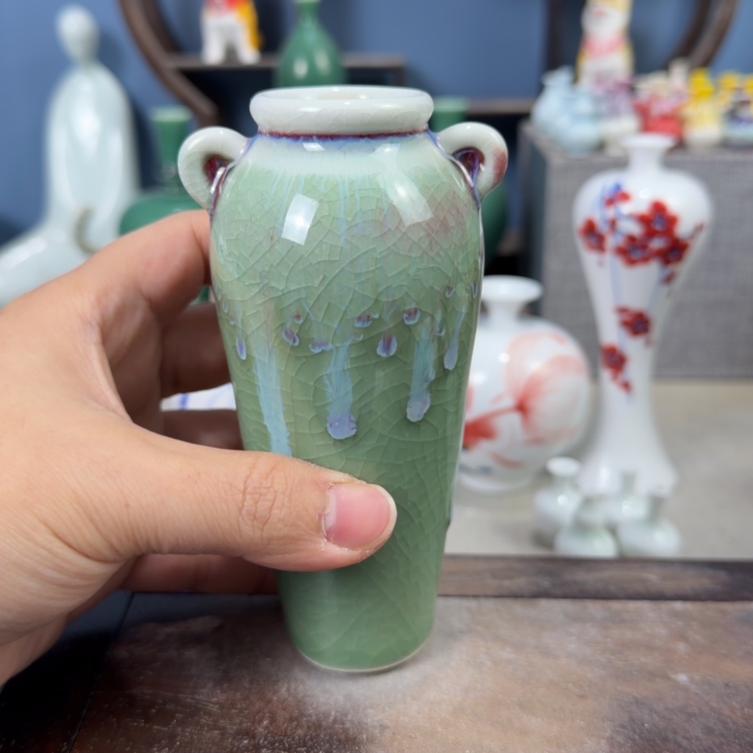 陶瓷手工小花器摆件