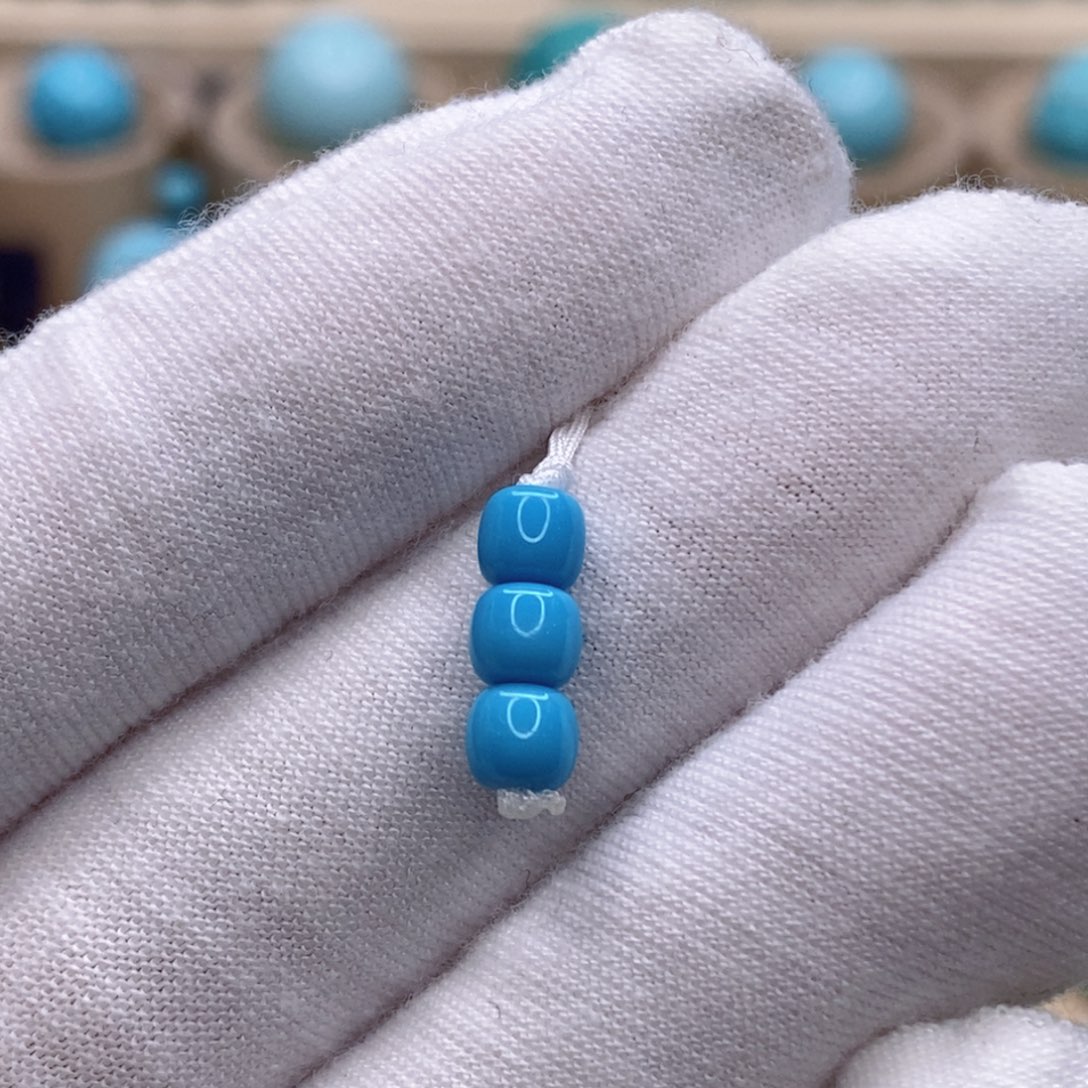 绿松石未镶嵌珠宝奇石4.6mm