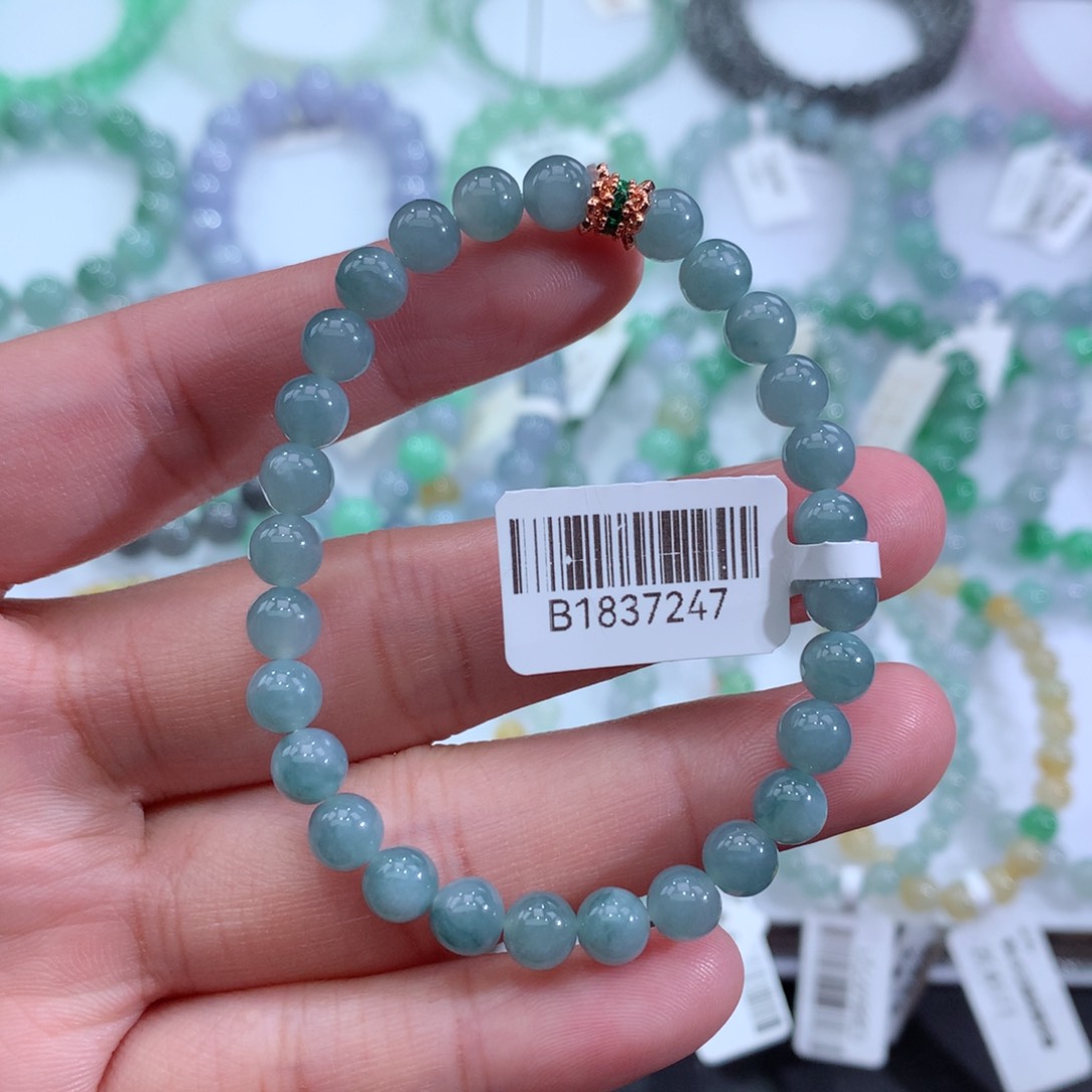 翡翠手链未镶嵌天然