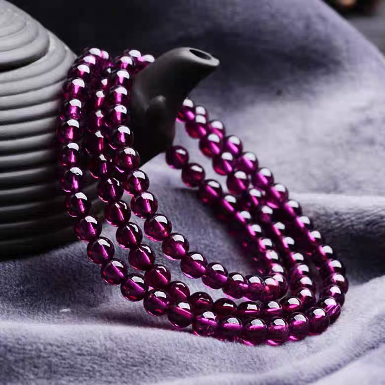 【ZY3】天然紫牙乌多圈手串单圈/多样性发其一