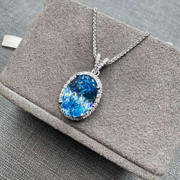 吊坠925银 巴西高订全净包裹体女神的眼泪