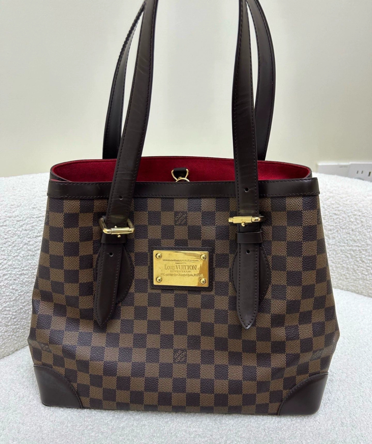95新 LouisVuitton/路易威登 经典棋盘格南瓜托特包可手提可单肩