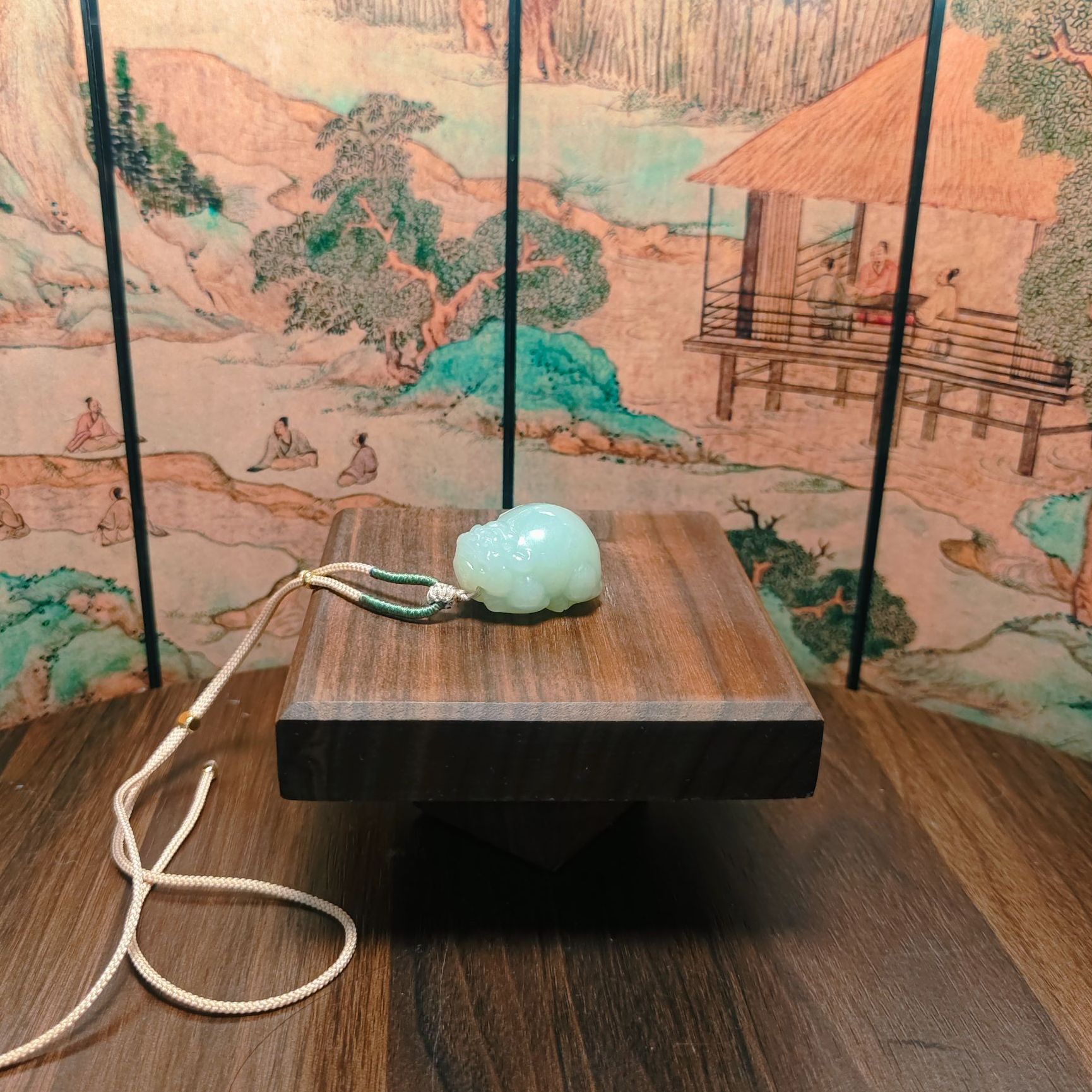 K和田玉貔貅吊坠0080
