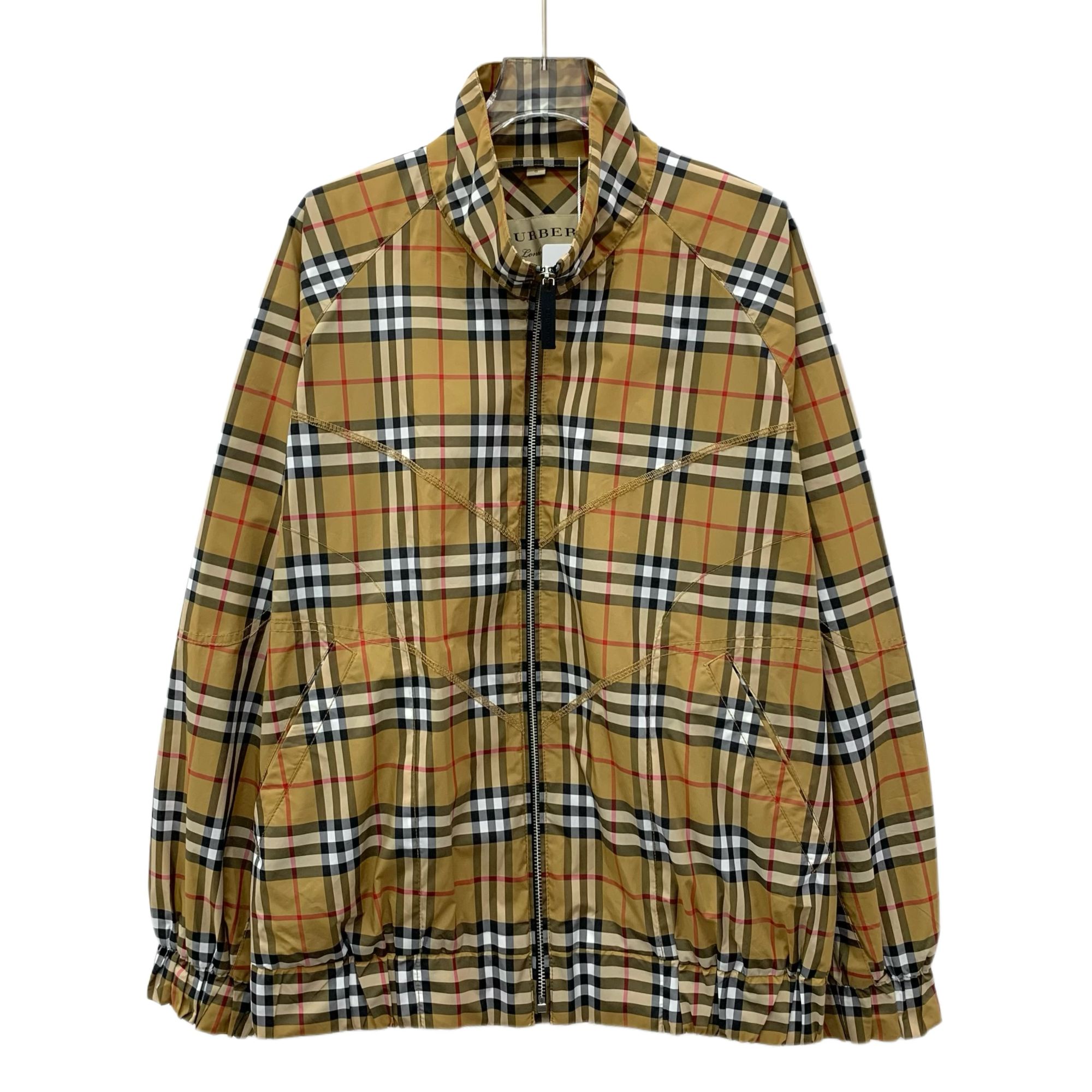 99新 BURBERRY/博柏利  IM0452   棕色经典格纹设计外套 L码