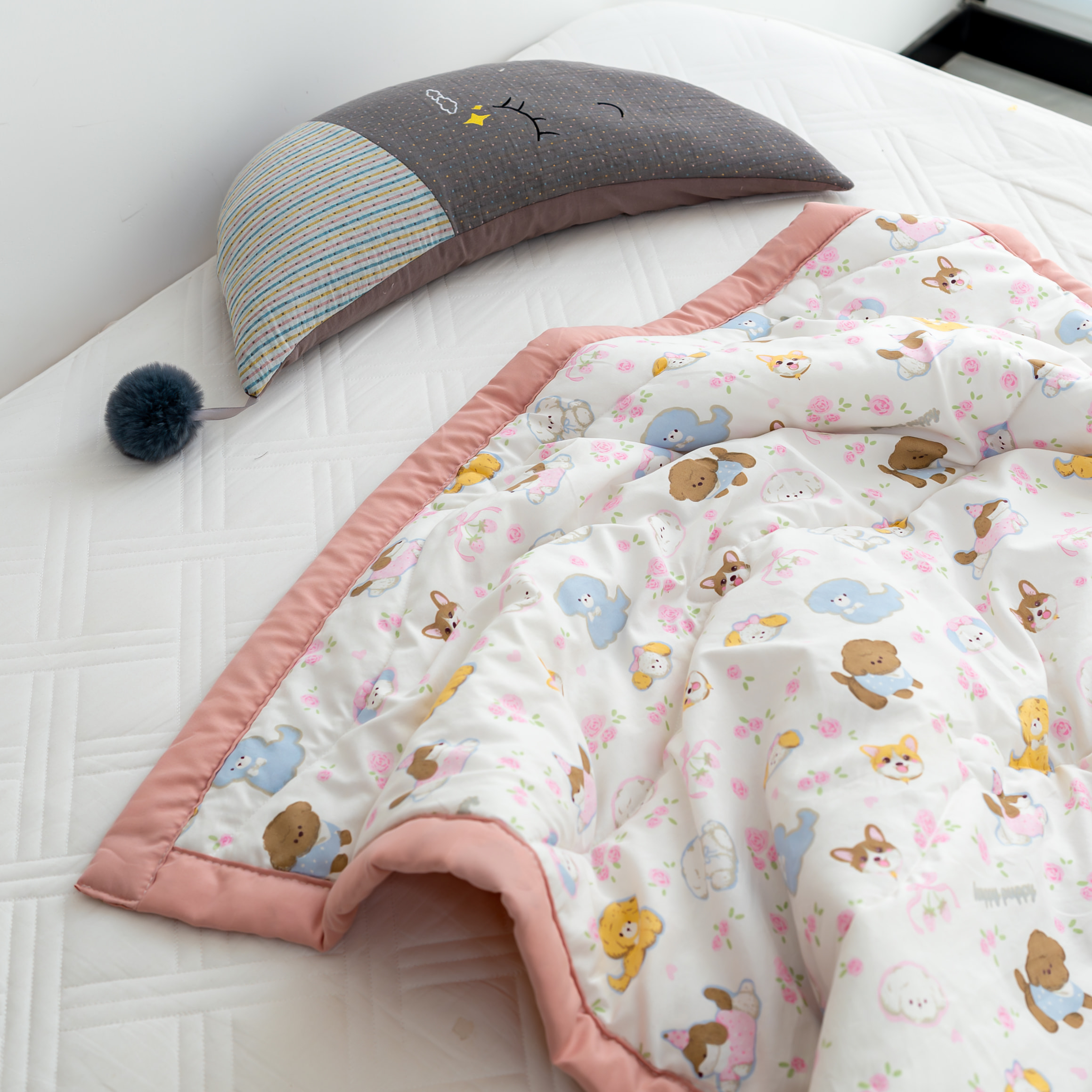 【京かわ会社】四季通用童被100*115cm 跳跳狗1