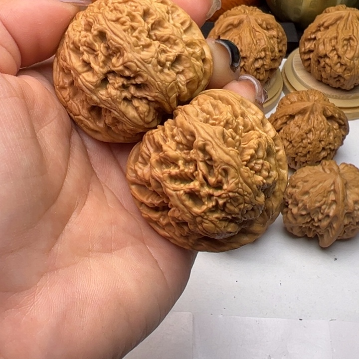 文玩核桃把件静42+球筋