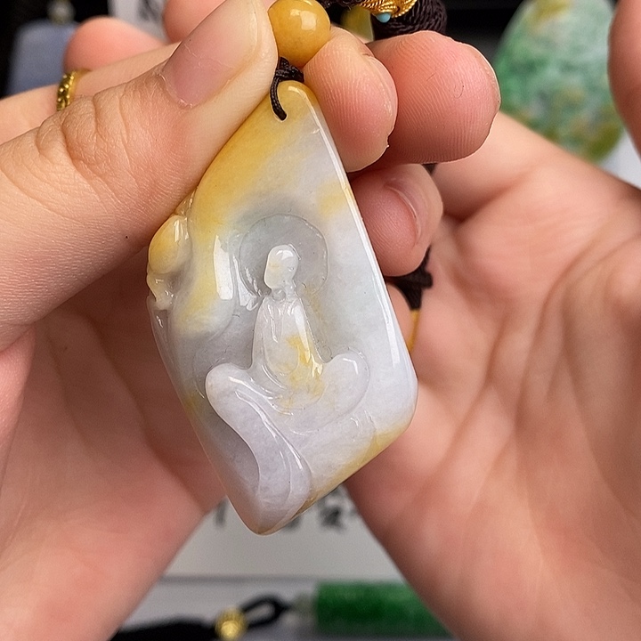 颈饰未镶嵌翡翠翡翠A货