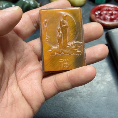 吊坠白玉菩提把件