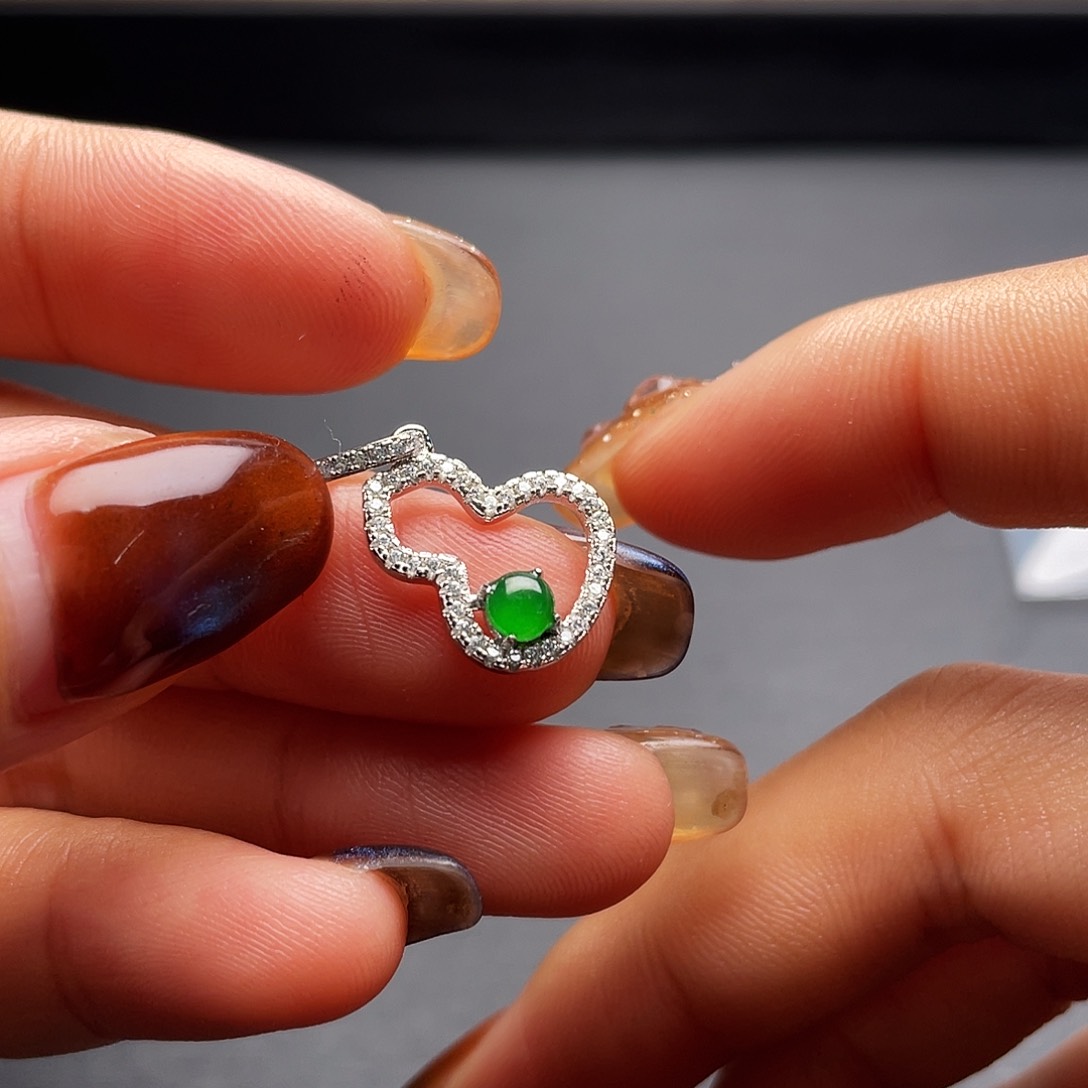 银S925镶嵌定制翡翠溪*镶嵌费