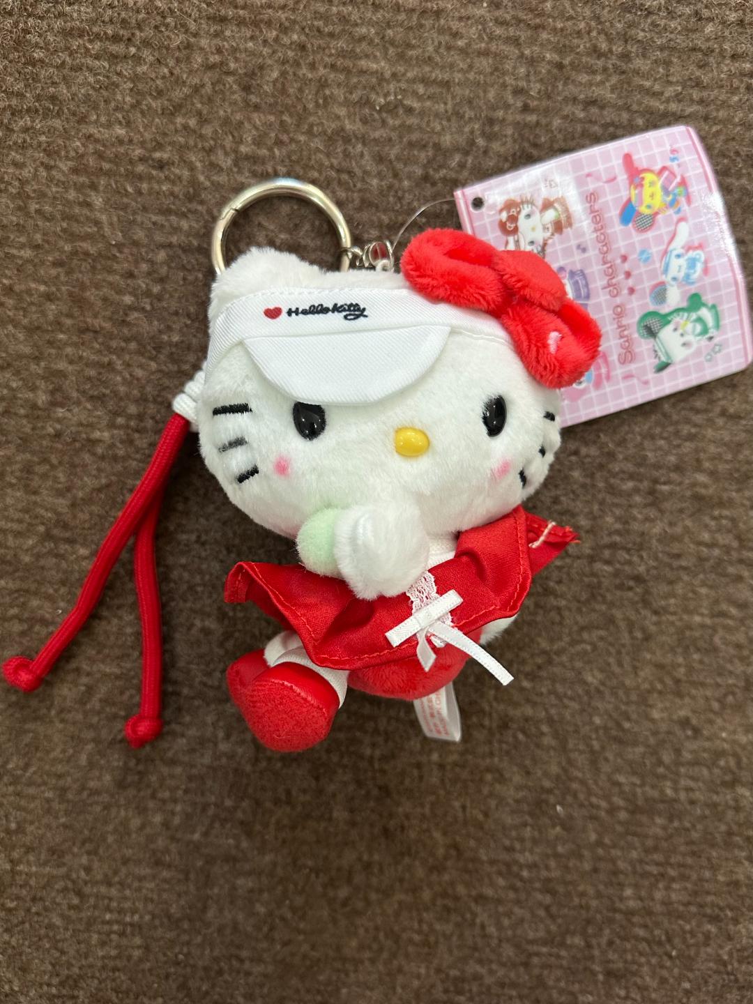运动网球helloKitty包包挂件可爱毛绒玩具挂饰kitty挂件