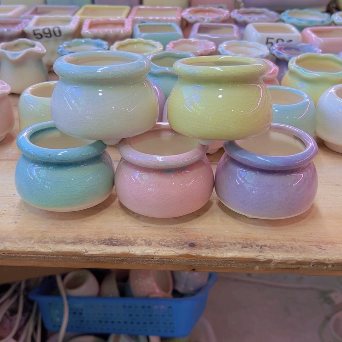  陶瓷花盆当场凑满12包邮