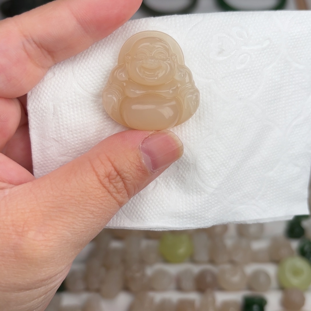 和田玉颈饰未镶嵌30佛公