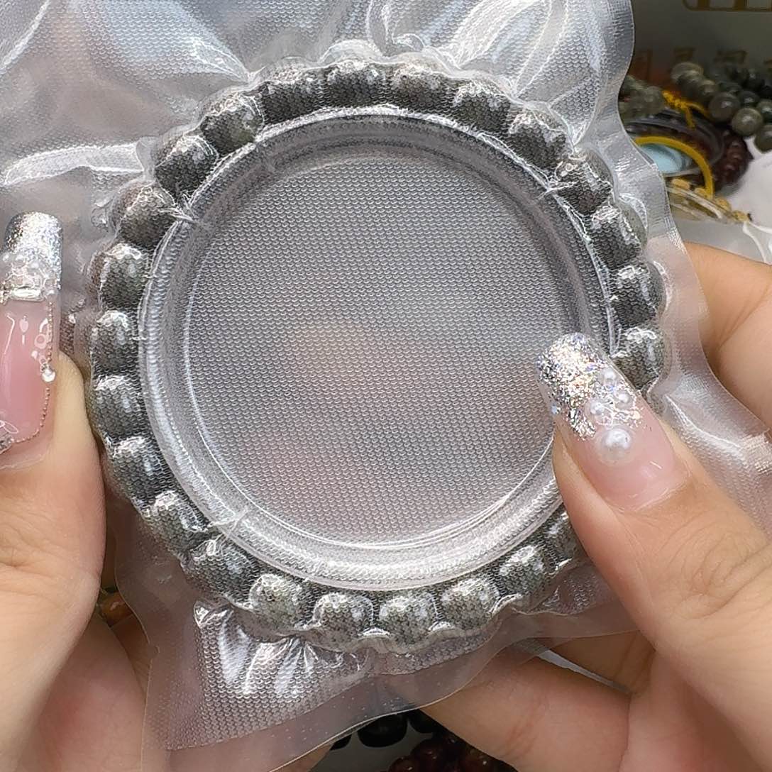 星月菩提手串76高端黑灰星月菩提98桶单圈