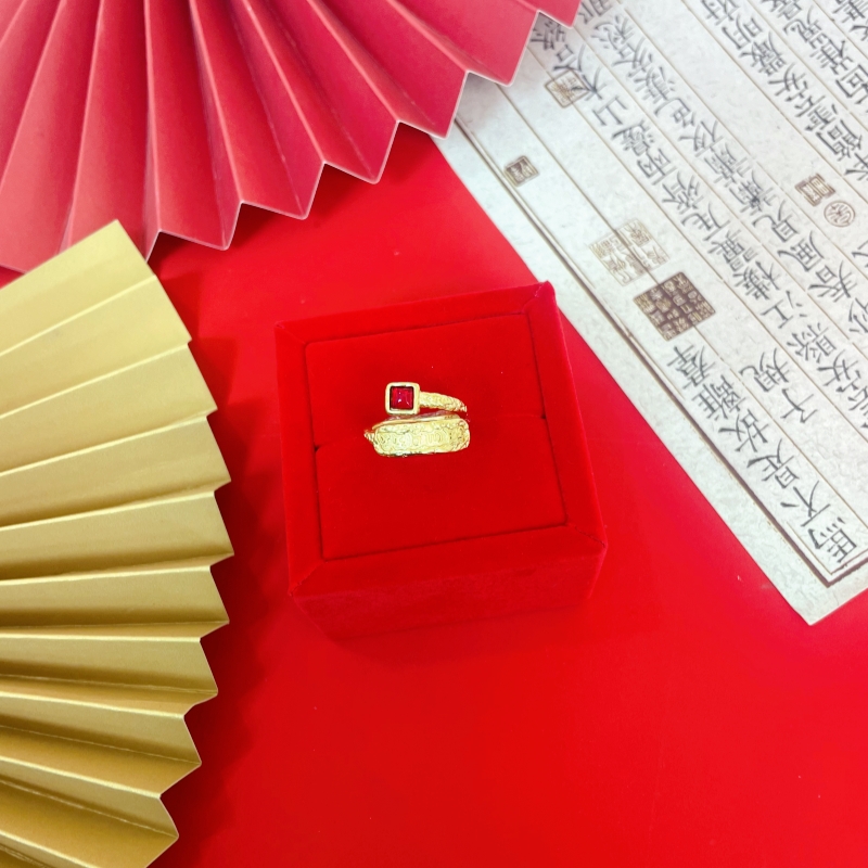 【思思专属】QCJZ249古法传承六字真言开口戒指