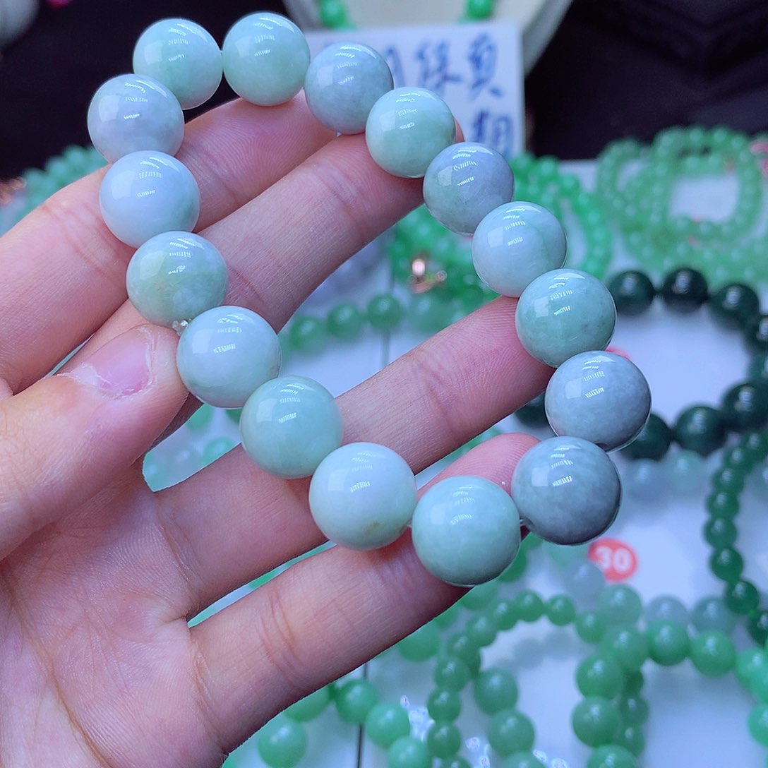 翡翠毛衣链未镶嵌卡13.5