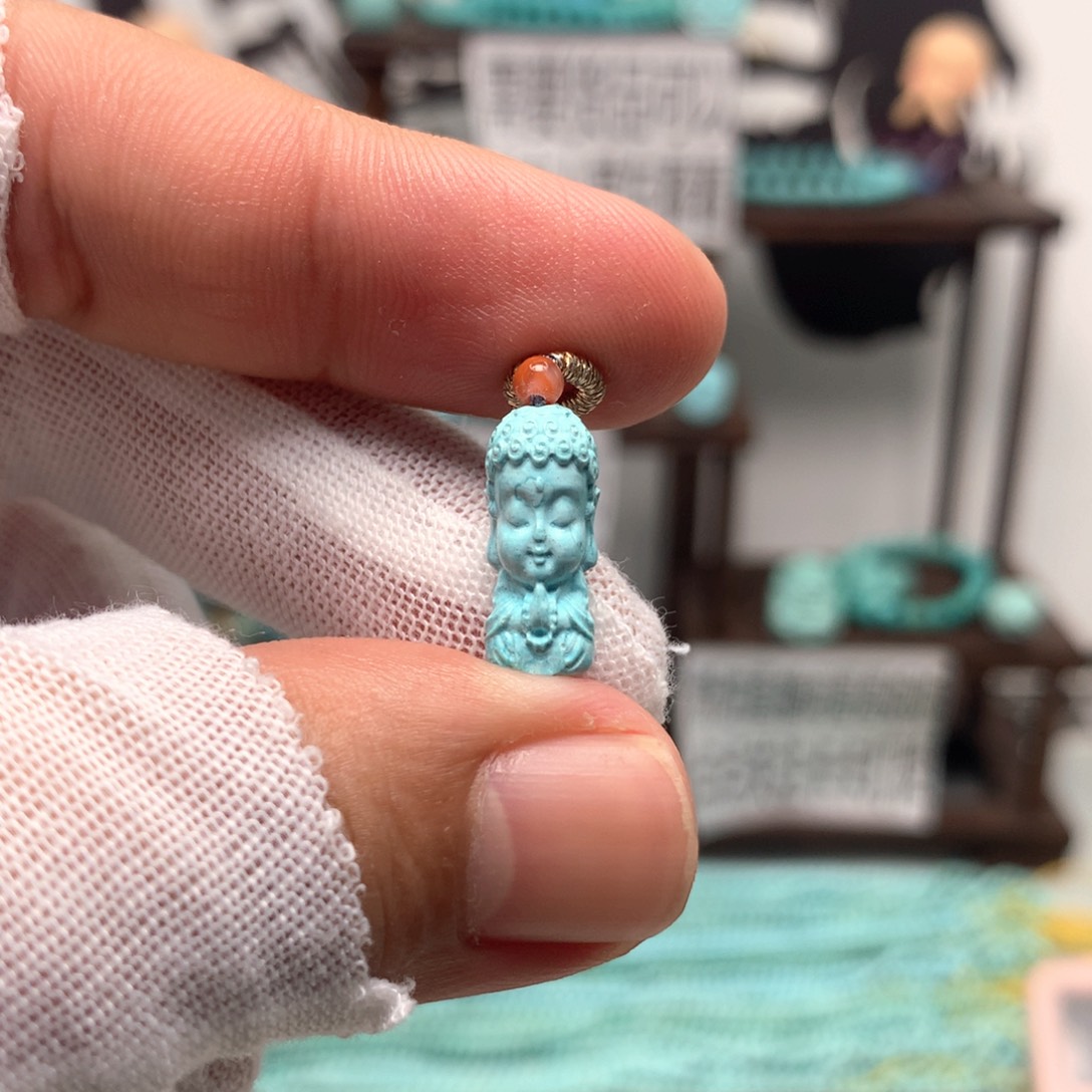 绿松石未镶嵌挂件