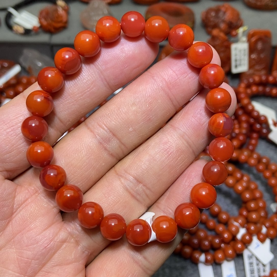 【闪购商品】南红玛瑙手串未镶嵌8+’mm